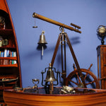 Wooden Ship Wheel – 2in Height – 24in Diameter Home Decor Accent