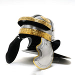 Imperial Roman Helmet – Brass Accents – 12 inch Replica Armor Decor By Old Modern Handicrafts