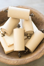 Replacement Note Roll 4"W – Brown Kraft Paper Refill for Hanging Wall Board (Set of 2) By Kalalou