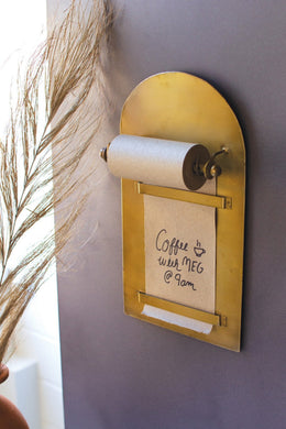 Kalalou Antique Brass Magnetic Note Roll – 12.5