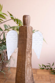 recycled wood angels
