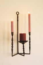 Forged-Iron Candle Holder for Wall – Taper and Pillar Style by Kalalou