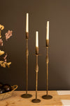 forged iron candle holders