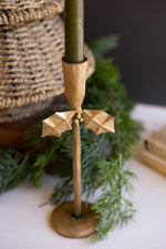 Holiday Iron Holly Candle Holders – Decorative Set of 3 by Kalalou