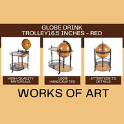 Wood Globe Drink Trolley – 16.5