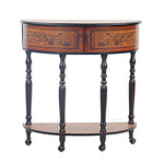Console Cabinet – 33H 31.5-inch Wooden Storage – Nautical Vintage Design By Old Modern Handicrafts