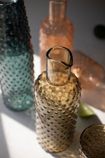 Kalalou Bubble Glass Carafes – Set of Three Decorative Drink Sets