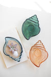 Glass Shell Bowl Set of 3 – One Each Color – 2.5"t