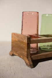 Cocktail Tasting Flight Set – 4 Glasses + Tray