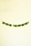 Green felt holiday banner – Merry Christmas