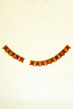 Kalalou Felt Halloween Garland – Happy Halloween Text Banner, 93" Long