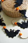 Felt Halloween Bat Garland 89"L for Mantels or Doorways