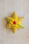 Kalalou felt Christmas yellow star pillow