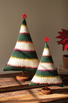 Kalalou set of two felt Christmas trees on bases