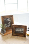 Recycled Wood Photo Frames – Handmade Set of Two 12" × 10" Rustic Style