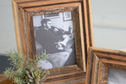 Natural Recycled Wood Photo Frames – Set of 2 – 12