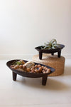 Decorative Iron Oval Bowls – Rustic Tabletop Display