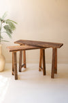 Recycled Wood Console Table Set in Two Sizes