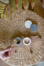 Wooden Bear Spice and Salt Cellars 3" Tall – Marble Bowl Set of 4 by Kalalou