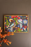 Kalalou Hand Hooked Birds and Flowers Wall Art
