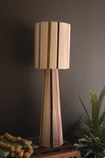 Table Lamp Colorful Striped String Design With Fabric Shade 39" Tall Decorative Lighting by Kalalou