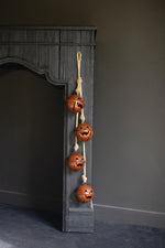 Halloween Door Bell Cluster – Pumpkin Jingle Bell Hanging by Kalalou
