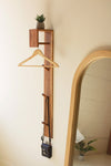 Kalalou Wooden Wall Closet with Shelf and Hooks