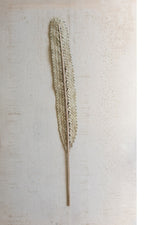 Natural Woven Kejur Leaf – 48" Tall Tan Decorative Botanicals by Kalalou