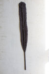 Black Woven Kejur Leaf – 48" Tall Decorative Botanical by Kalalou