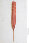 Coral woven kejur leaf by Kalalou