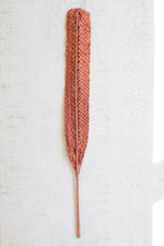 Natural Coral Woven Kejur Leaf Stem – Handcrafted 48" Home Decor by Kalalou