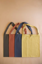 Cotton Tote Bag Set – 2X 4 Multi-Color 18" Bags for Groceries, Travel, or Storage By Kalalou