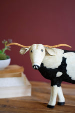 Recycled Metal Steer Figurine 8