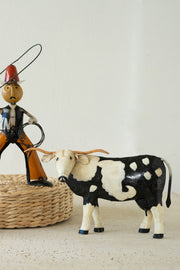 Rustic Recycled Metal Steer 8