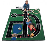 Carpets for Kids Neighborhood Playroom Classroom Rug, Rectangle, 4'1" x 5'10"