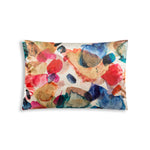 Otto Multicolor Velvet Pillow 20"W x 14"L Rectangular Embroidered Metallic Accent Cushion By Cloud9