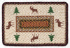 Earth Rugs Rustic Moose Oblong Rug – 20x30 Braided Jute Patchwork Cabin Mat