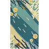 Coastal Sand Dollars & Coral Rug – Indoor/Outdoor, Easy‑Clean