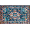 Homefires Indoor Mat for Entryway – Blue Medallion Design, 20"x30"