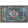Homefires 5'x7' Navy Medallion Rug for Living Room or Dining Area