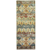 Homefires Marrakesh 20"x54" Indoor Runner – Teal & Red Moroccan Pattern