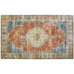 Homefires Scheherazade Indoor Doormat, 3' x 5' Bohemian-Inspired Area Mat with Ornamental Pattern