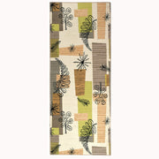 Jellybean 50's Mod Fern Indoor Rug – Retro Modern Style, Soft & Durable, Easy to Clean Accent Rug for Living Room, Bedroom & More