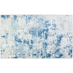 Homefires Blue Ice Indoor Rug – Rectangle Accent Rug in Cool Tones, Modern Design, Ideal for Living Room or Entryway Decor