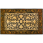 Homefires Frontgate Indoor Rug – Rectangular Area Rug Featuring Classic Ornamental Pattern in Neutral Color Scheme