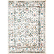 Classic Blue & Beige 5'x7' Indoor Rug for Living Room