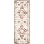 Homefires Bidjar Runner Rug 21" x 60" – Persian-Inspired Indoor/Outdoor Rug with Ornate Medallion Pattern, Durable Polypropylene Weave