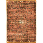 Homefires Sarouk Doormat 22" x 32" – Persian-Inspired Indoor/Outdoor Accent Rug with Floral Medallion Design and Durable Polypropylene Weave