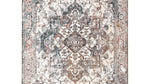 Homefires 5x7 Persian Rug – Kaschmar Medallion Design for Indoor or Outdoor Living Spaces