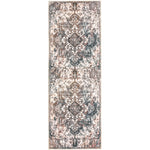 Homefires Kaschmar Runner Rug 21" x 60" – Persian-Inspired Indoor/Outdoor Rug with Ornate Medallion and Floral Border
